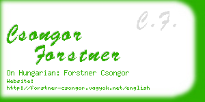 csongor forstner business card